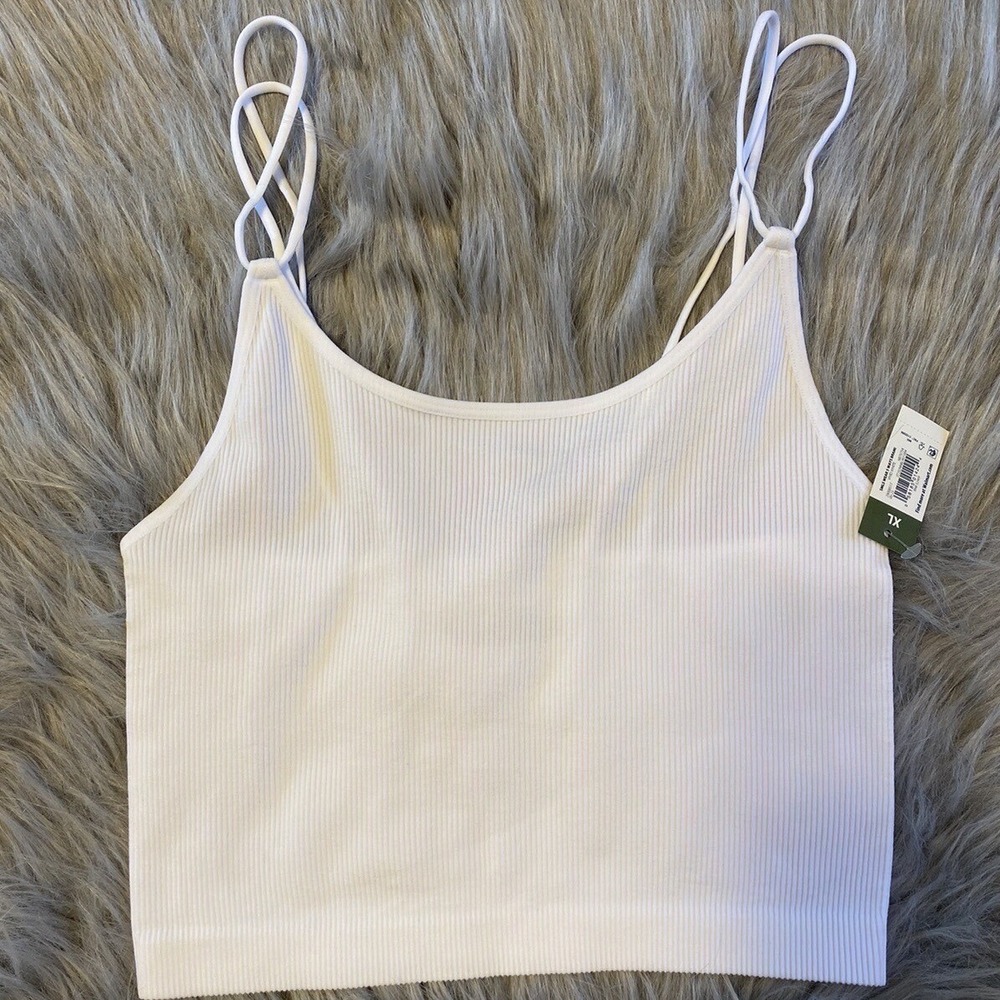 No Boundaries Wirefree Cami Bra Womens Size XL White Wireless Seamless